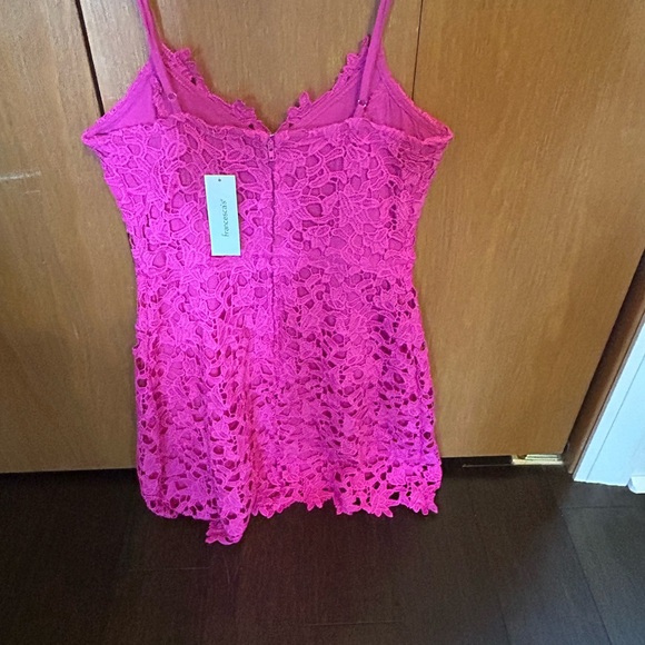 hot pink lace dress - Picture 2 of 3